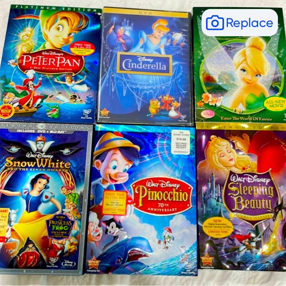 Lot of 6 Disney DVDs - New in plastic